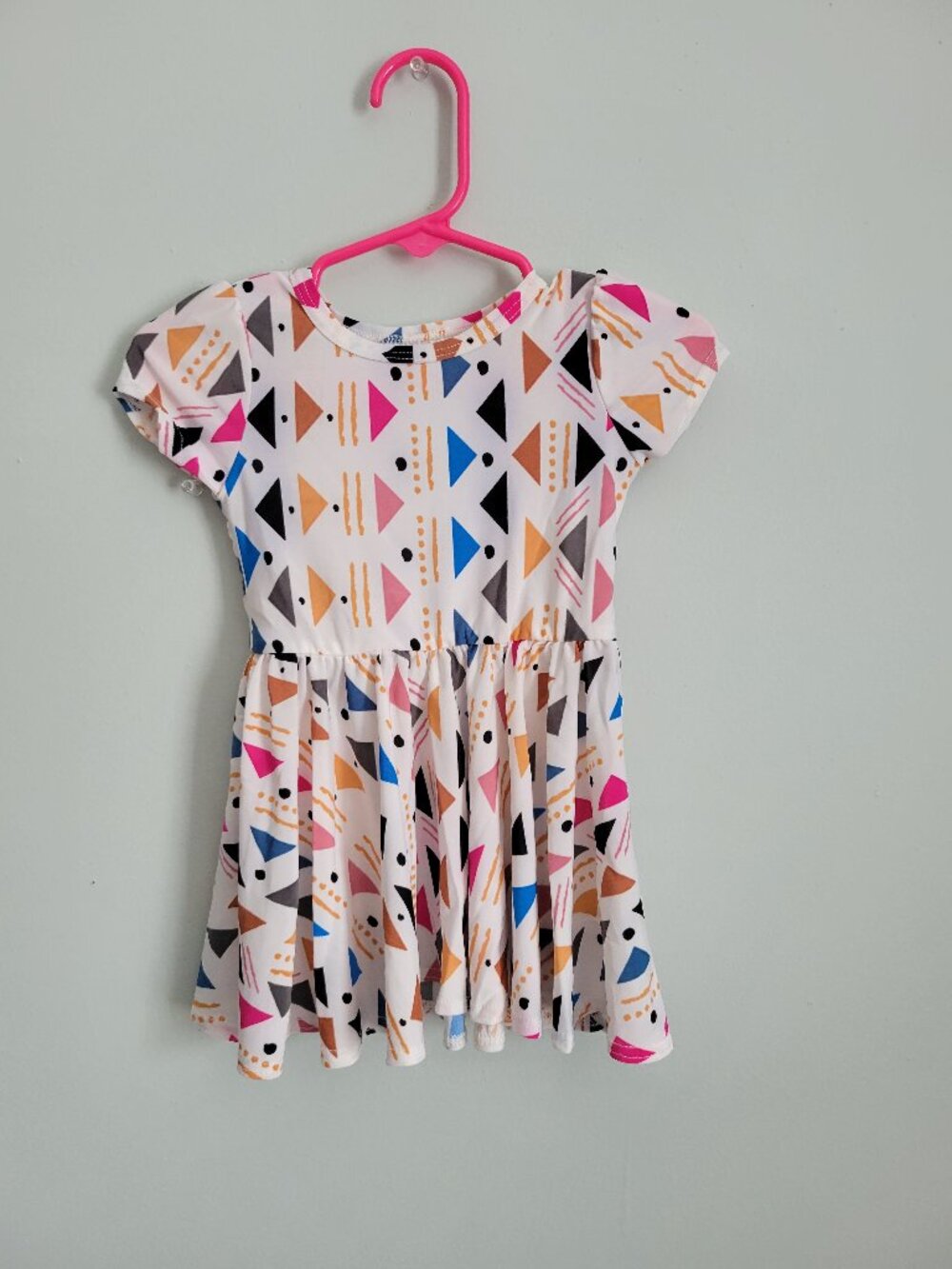 Dot Dot Smile Dress Baby Girl's 6-12mo Colored Arrows Cap Sleeve Twirl NWT